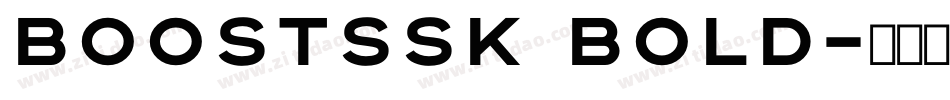 BoostSSK Bold字体转换